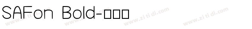 SAFon Bold字体转换